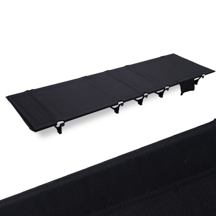 CLS Outdoor Leichtes Faltbett Camping Einfaches Freizeitbett (Schwarz)