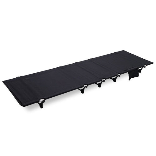 CLS Outdoor Leichtes Faltbett Camping Einfaches Freizeitbett (Schwarz) – Karnz