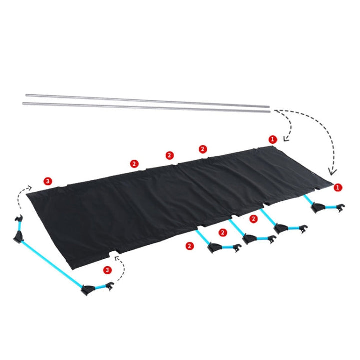 CLS Outdoor Leichtes Faltbett Camping Einfaches Freizeitbett