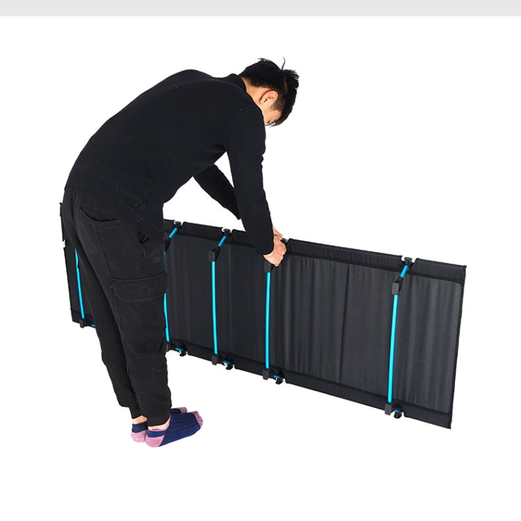 CLS Outdoor Leichtes Faltbett Camping Einfaches Freizeitbett (Schwarz)
