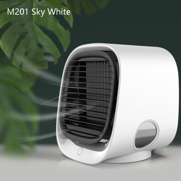 Desktop-Kühlventilator USB Tragbarer Bürokühlventilator, Farbe: M201 Sky White | Karnz