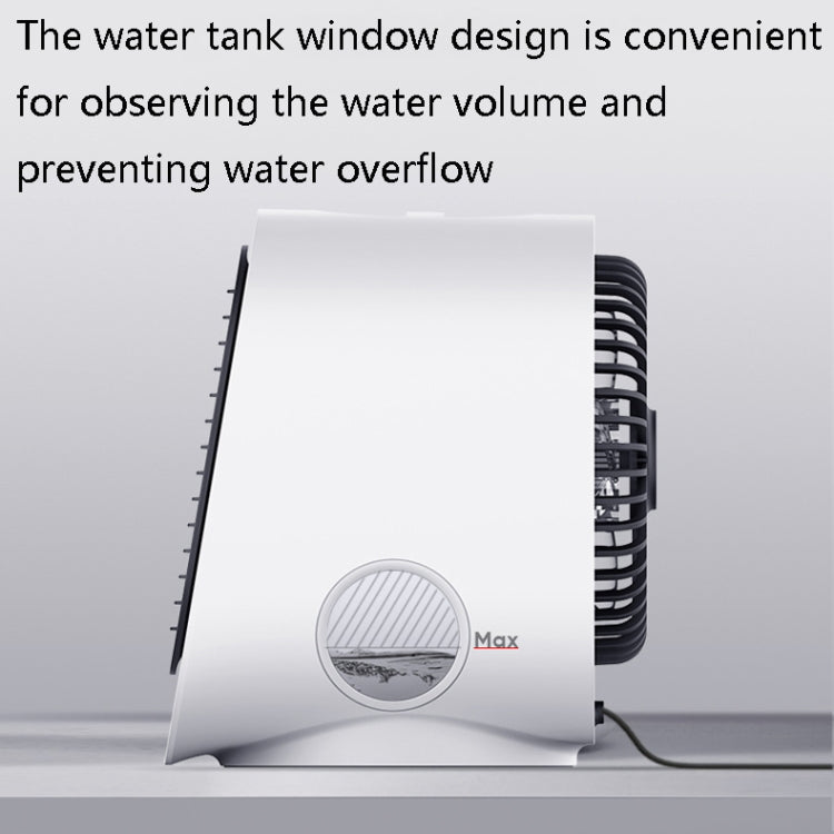 Desktop-Kühlventilator USB Tragbarer Bürokühlventilator, Farbe: M201 Sky White | Karnz
