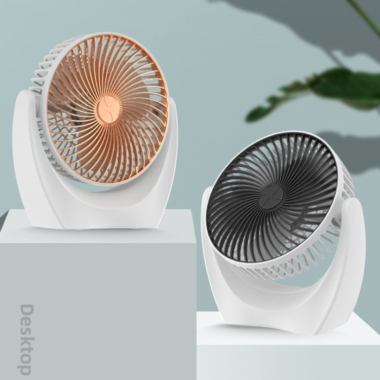 USB Schreibtischventilator Mini Zuhause Wohnheim Tragbarer Ventilator, Farbe: U Typ (Schwarz) | Karnz