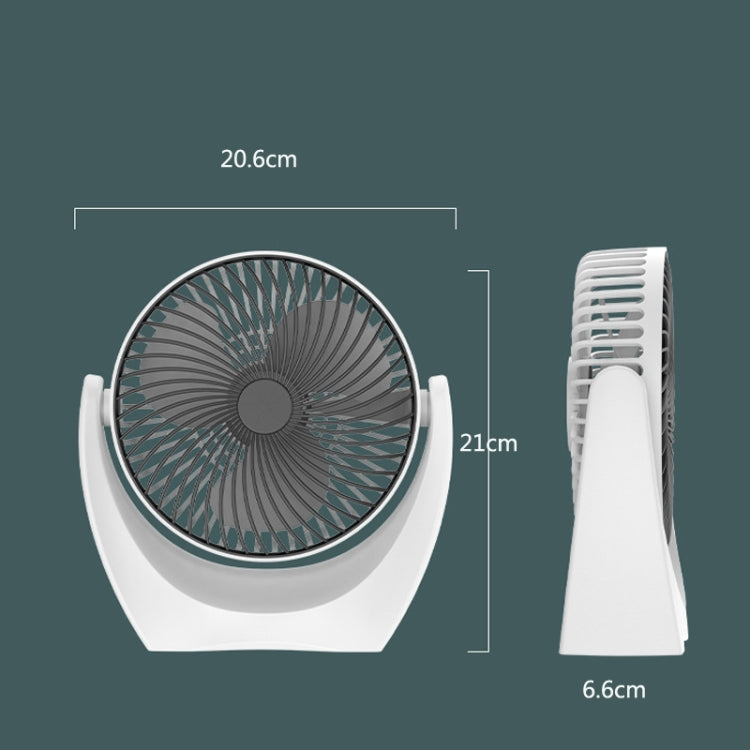USB Schreibtischventilator Mini Zuhause Wohnheim Tragbarer Ventilator, Farbe: U Typ (Schwarz) | Karnz