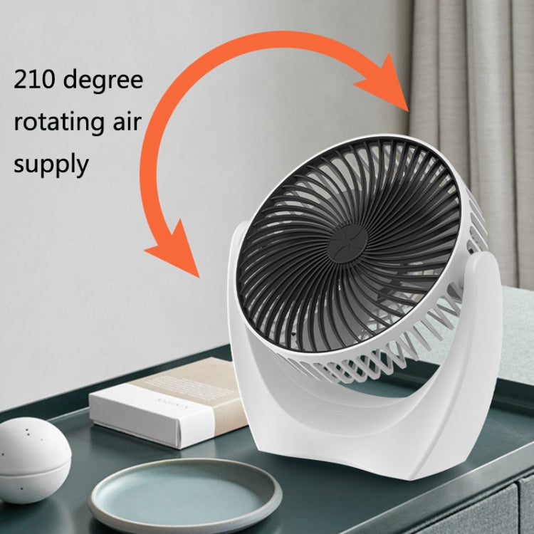 USB Schreibtischventilator Mini Zuhause Wohnheim Tragbarer Ventilator, Farbe: U Typ (Schwarz) | Karnz