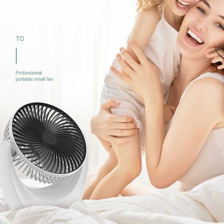 USB Schreibtischventilator Mini Zuhause Wohnheim Tragbarer Ventilator, Farbe: U Typ (Schwarz) | Karnz