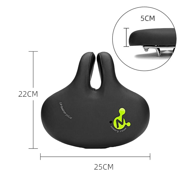 Karnz | Bike No Nasal Sitz Mountainbike Sattel Bequeme Stoßdämpfung Fahrrad Outdoor Fahrrad Zubehör Sattel( Schwarz)