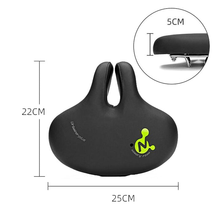 Karnz | Bike No Nasal Sitz Mountainbike Sattel Bequeme Stoßdämpfung Fahrrad Outdoor Fahrrad Zubehör Sattel( Schwarz)
