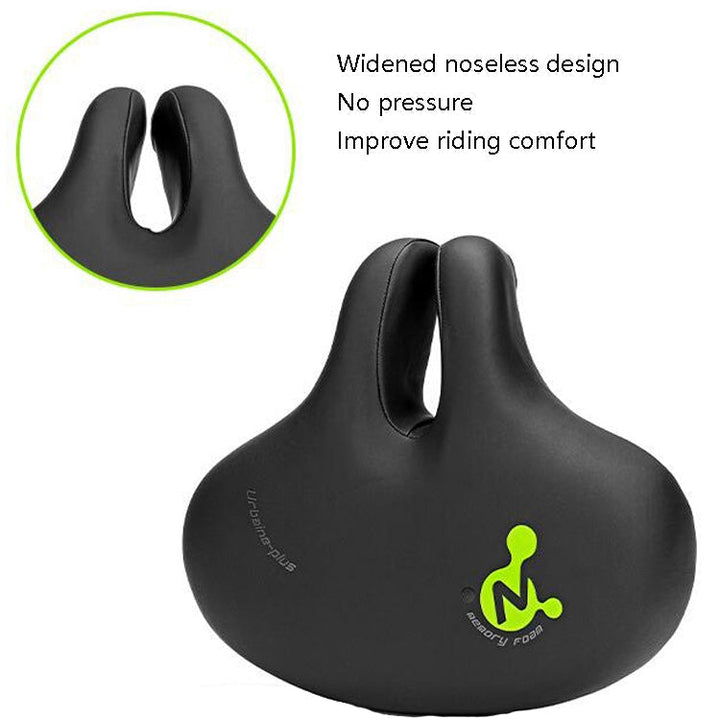 Karnz | Bike No Nasal Sitz Mountainbike Sattel Bequeme Stoßdämpfung Fahrrad Outdoor Fahrrad Zubehör Sattel( Schwarz)
