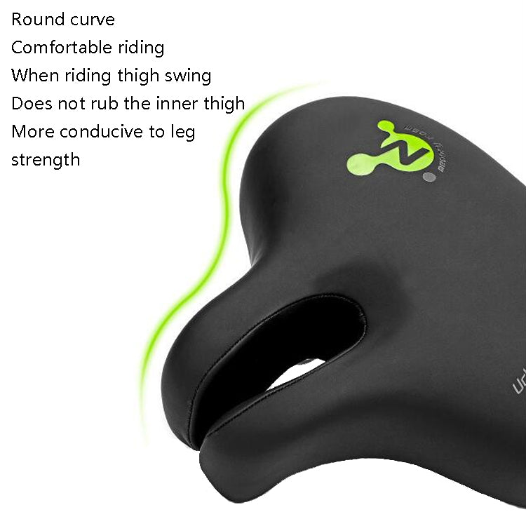 Karnz | Bike No Nasal Sitz Mountainbike Sattel Bequeme Stoßdämpfung Fahrrad Outdoor Fahrrad Zubehör Sattel( Schwarz)