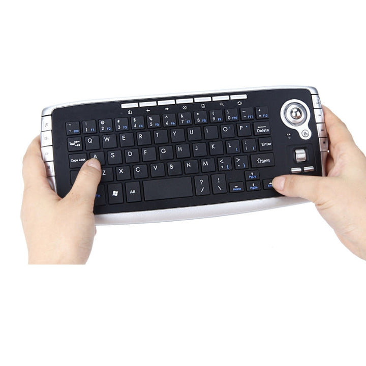 Sandsberg | MY-10 2.4G 78 Tasten 1200 DPI Mini Wireless Trackball Tastatur Wireless Tastatur und Maus Set