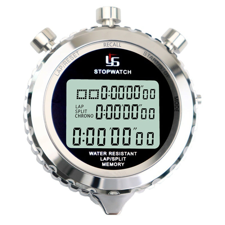 Stoppuhr Digital Edelstahl 3-Zeilen-Display | Karnz