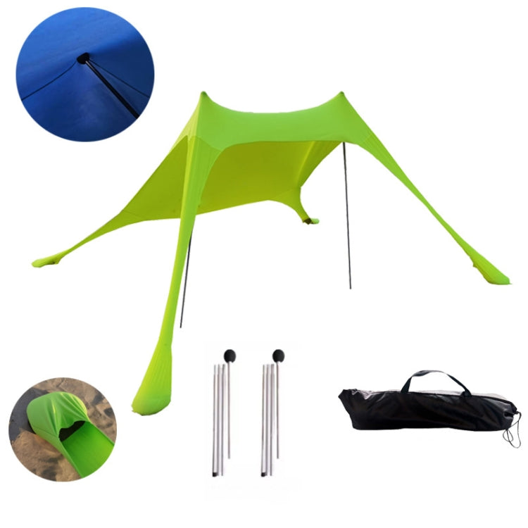 Sandsberg | Outdoor Strand Lycra Sonnensegel Camping Zelt Sonnenschutz Angelzelt, Größe: 210x160x150cm (Grün)