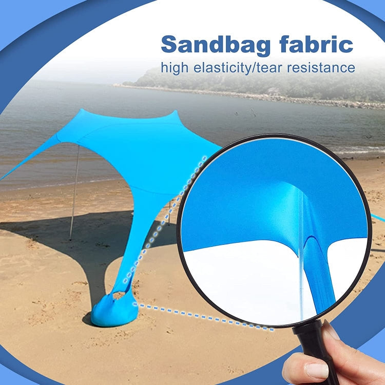 Sandsberg | Outdoor Strand Lycra Sonnensegel Camping Zelt Sonnenschutz Angelzelt, Größe: 210x160x150cm (Grün)