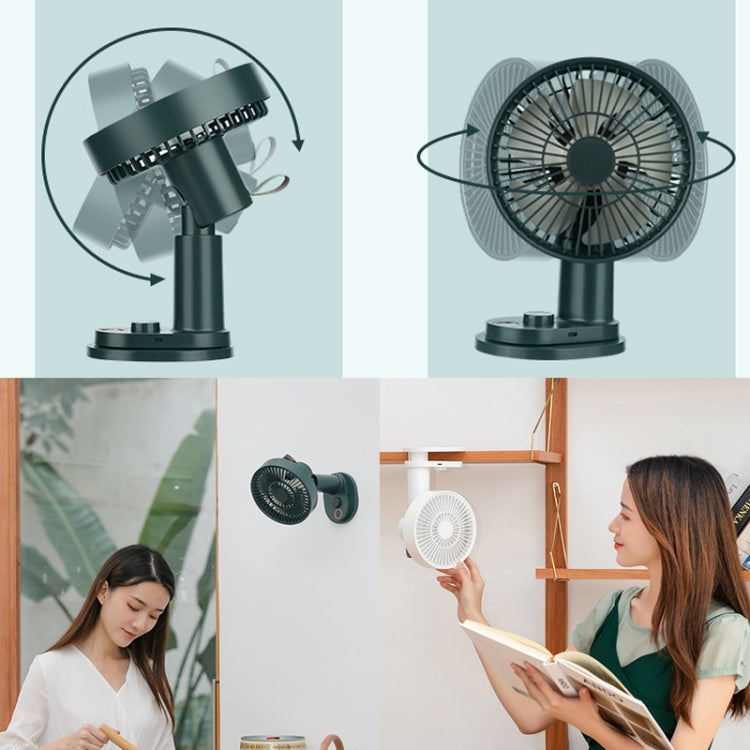 Smart Remote Control Usb Charging Shaking Head Desktop Fan Stroller Clip Fan(Black) | Karnz
