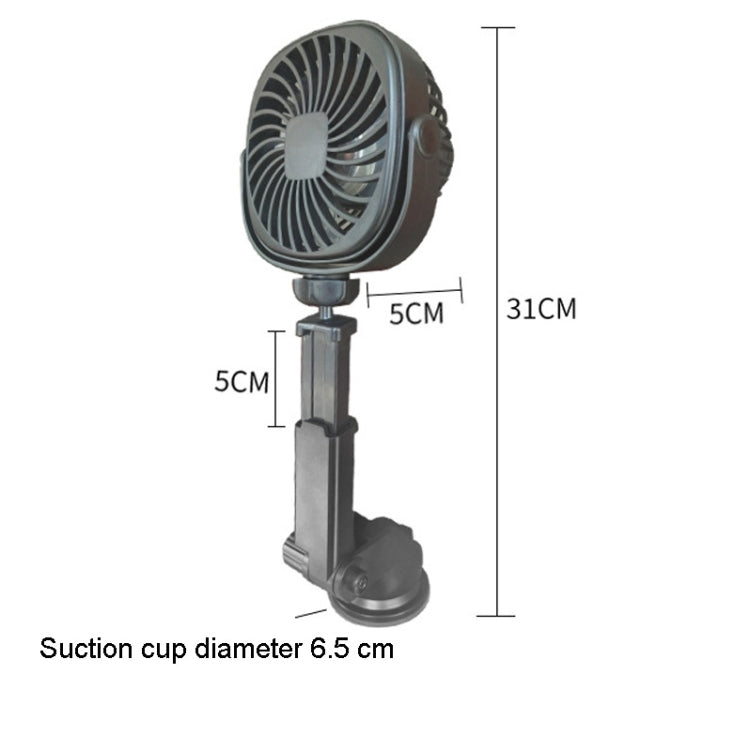 Auto Saugnapf Ventilator Desktop Studentenwohnheim Büro Küchenventilator (Rosa) | Karnz