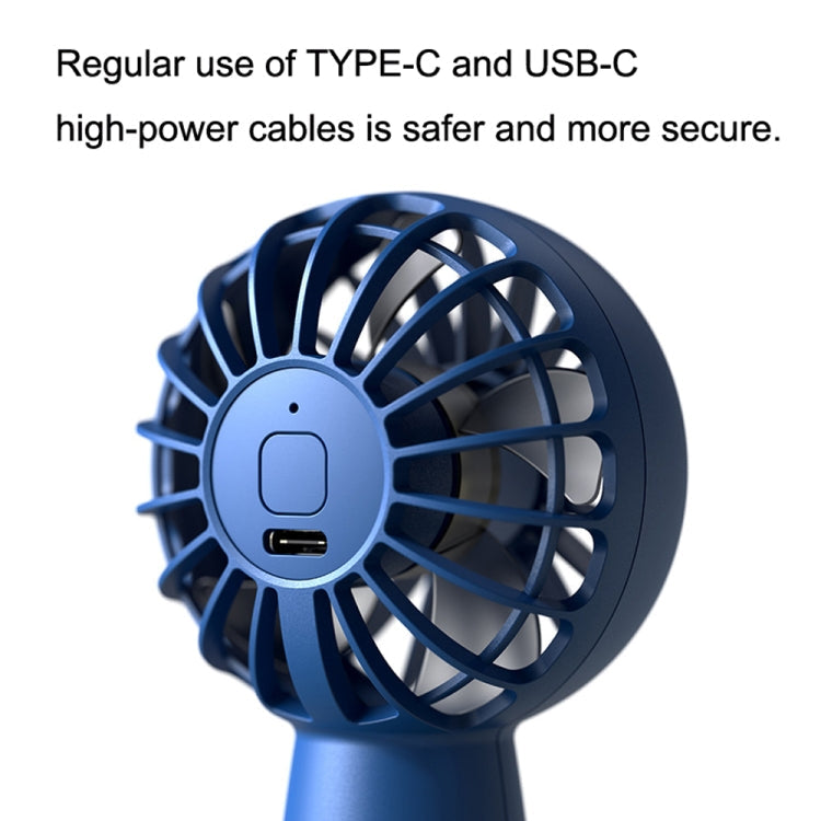 USB Outdoor Mini Handheld Bürstenloser Motor Ventilator, Stil: 1500mAh(Rosa) | Karnz