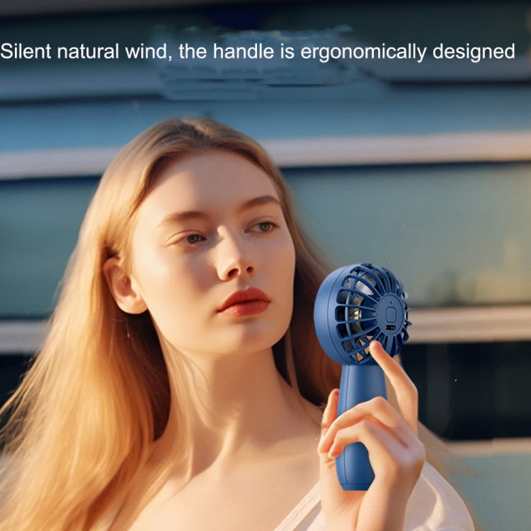 USB Outdoor Mini Handheld Brushless Motor Fan, Style: 1200mAh(Blaue) | Karnz