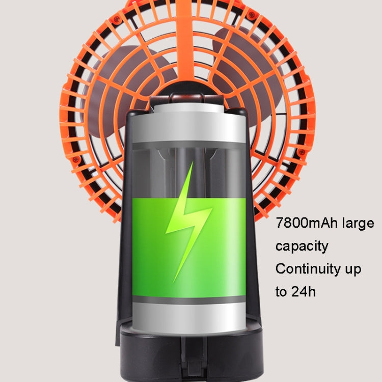 Outdoor Camping USB Lade Fan Zelt Schwenkopf Fan Mit Stativ LED Licht (Schwarz) | Karnz