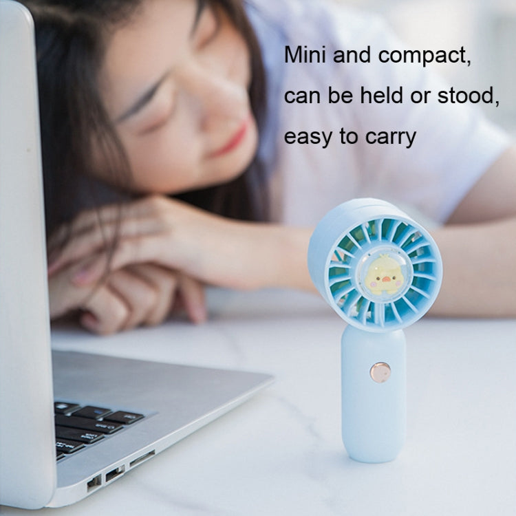 Handgriffe Kleiner Ventilator Tragbarer Mini Taschenventilator, Stil: Blauer Duck | Karnz