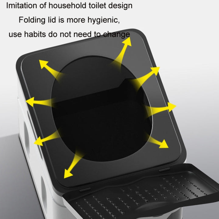 Sandsberg | Auto Faltbare tragbare Toilette Outdoor Notfall Mobile Toilette (Dunkelgrau)