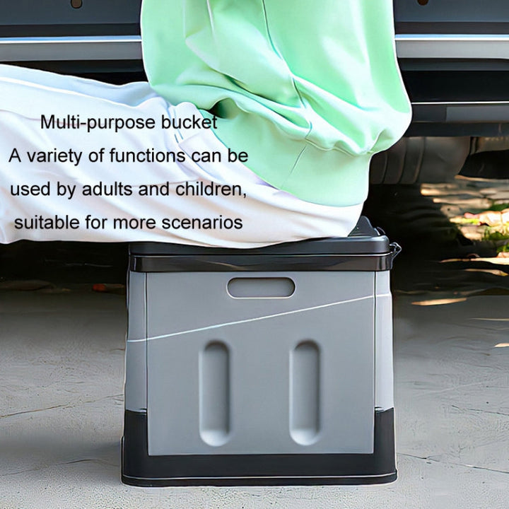 Sandsberg | Auto Faltbare tragbare Toilette Outdoor Notfall Mobile Toilette (Dunkelgrau)