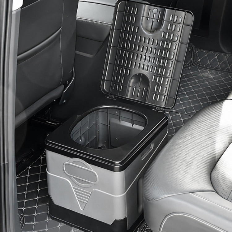 Sandsberg | Auto Faltbare tragbare Toilette Outdoor Notfall Mobile Toilette (Dunkelgrau)