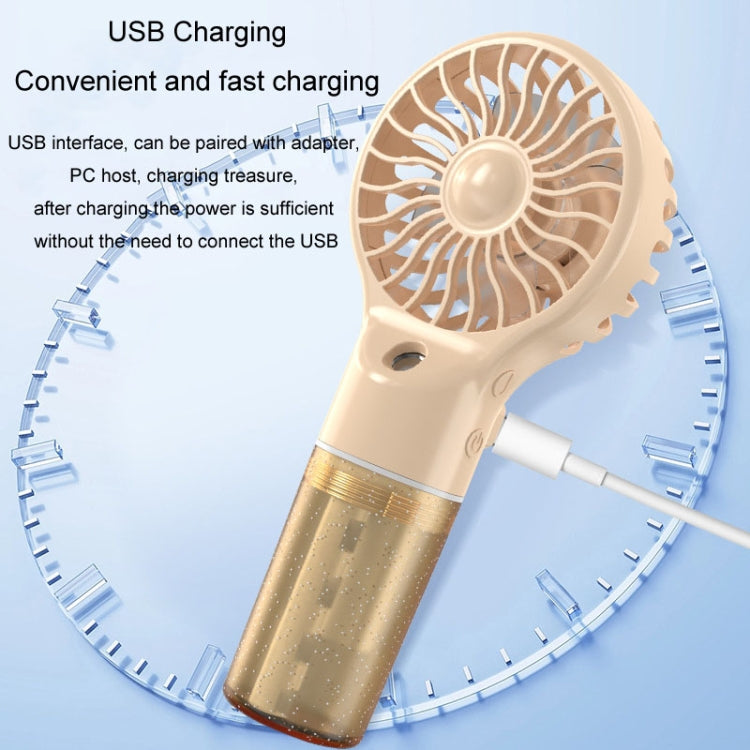 USB wiederaufladbarer tragbarer Sprühventilator Handheld Hydration Elektrischer Ventilator (Grau) | Karnz