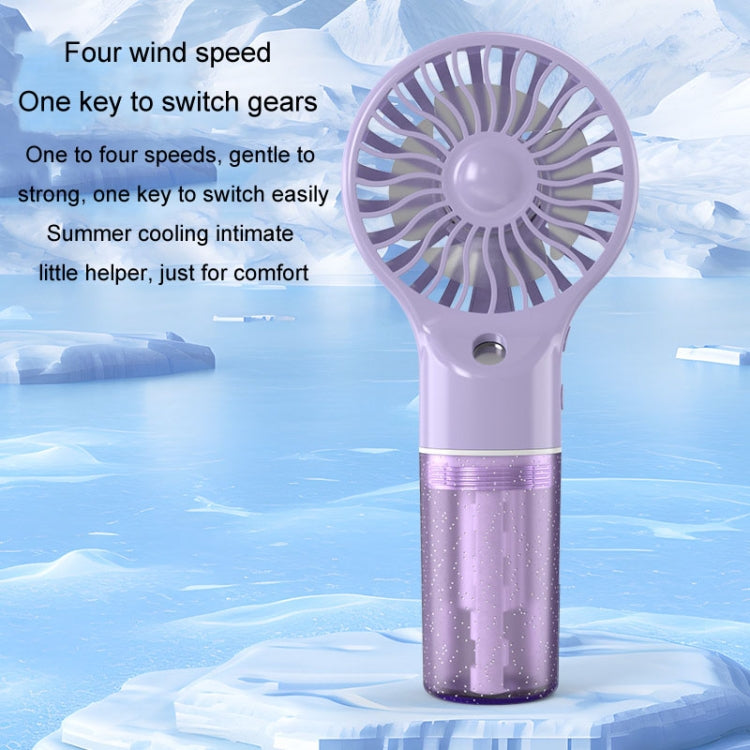 USB wiederaufladbarer tragbarer Sprühventilator Handheld Hydration Elektrischer Ventilator (Grau) | Karnz