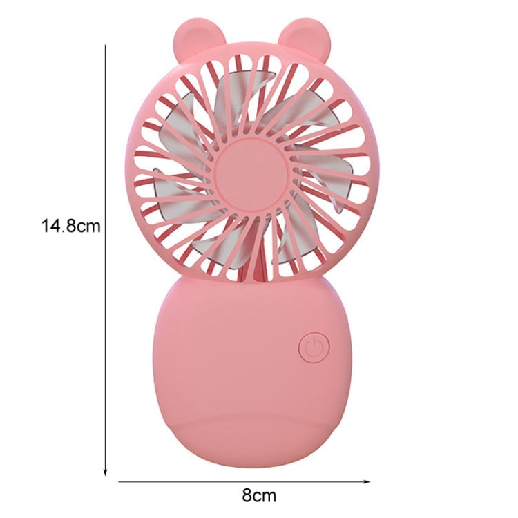 Sommer Cartoon Tasche Handheld Standventilator Wiederaufladbar Leiser Mini Ventilator (Grün) | Karnz