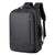 Erweiterbarer, wasserdichter Laptop-Rucksack für Business mit USB-Anschluss (Schwarz)