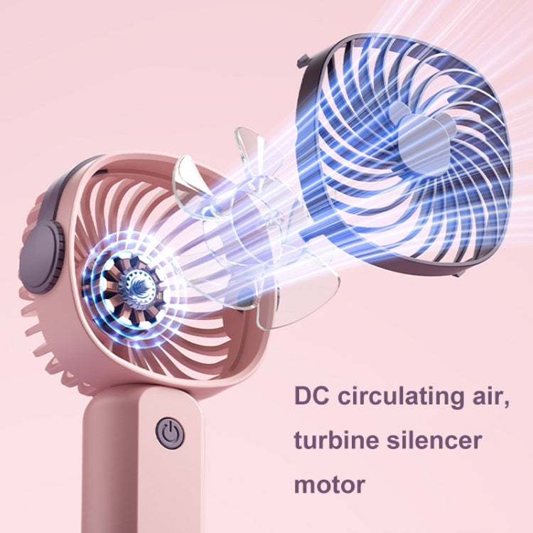 Handheld tragbarer Mini-Multifunktionsventilator mit Handyhalterfunktion, Farbe: Gelbgrün ohne Batterie | Karnz