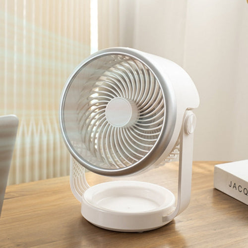 Luftzirkulationsventilator USB-Laden Schreibtischleiser Ventilator (Weiß) | Karnz