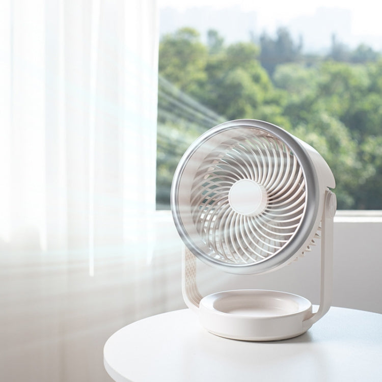 Luftzirkulationsventilator USB-Laden Schreibtischleiser Ventilator (Weiß) | Karnz