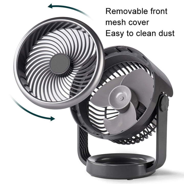 Luftzirkulationsventilator USB-Laden Schreibtischleiser Ventilator (Weiß) | Karnz