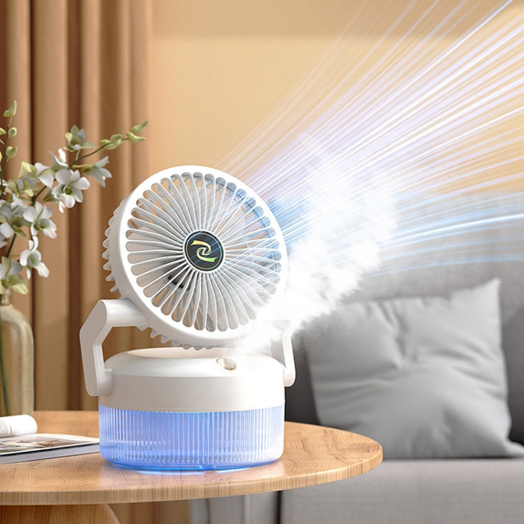 USB-Ladegerät Faltbarer Tisch-Spray-Befeuchtungslüfter mit Nachtlicht (Grün) | Karnz