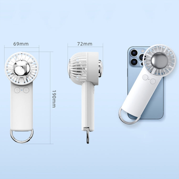 Outdoor Handheld Ice Air Conditioning Fan Astronaut Night Light Semiconductor Cooling Fan (Hellblau) | Karnz