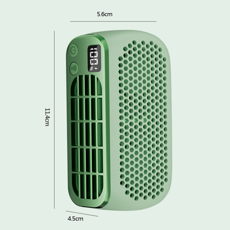 USB-Ladegerät Digitalanzeige Tragbarer bladloser Outdoor Mini Nachtlicht Ventilator (Pink) | Karnz