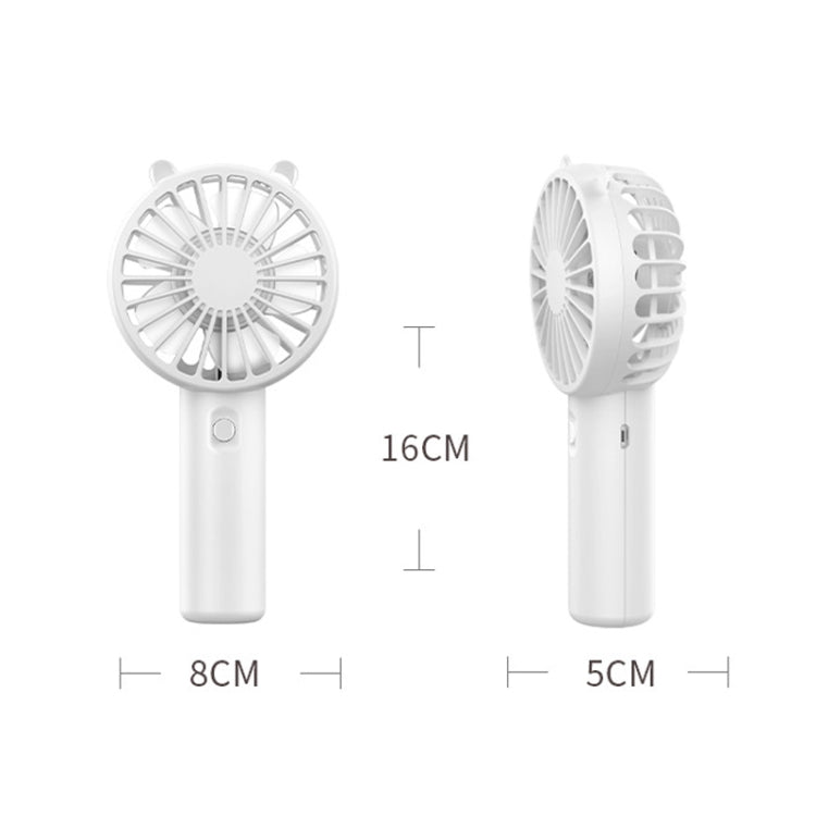 Mini USB Handheld Fan Wiederaufladbar Tragbar Desktop Telefonhalter (Pink) | Karnz