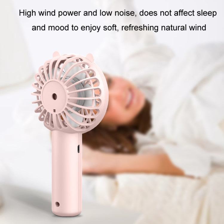 Mini USB Handheld Fan Wiederaufladbar Tragbar Desktop Telefonhalter (Pink) | Karnz