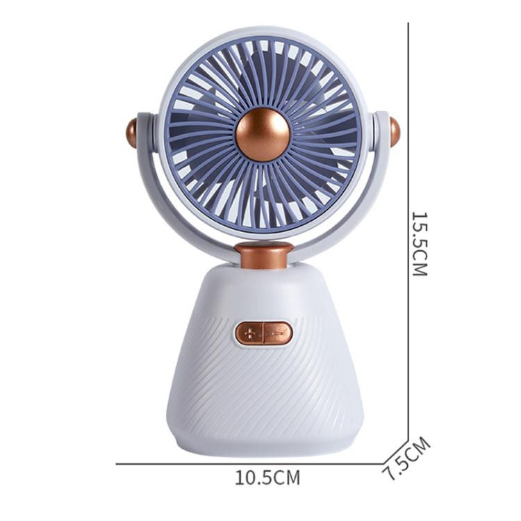 Desktop 100-Geschwindigkeits Mini Studenten Schlafzimmer Ventilator Tragbarer USB Aufladbarer Desktop Kleiner Ventilator (Beige) | Karnz