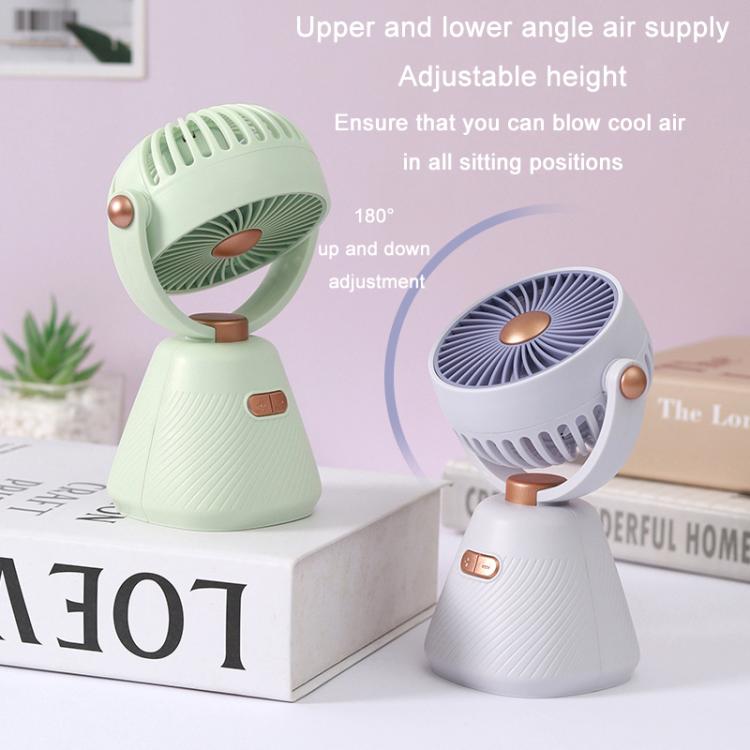 Desktop 100-Geschwindigkeits Mini Studenten Schlafzimmer Ventilator Tragbarer USB Aufladbarer Desktop Kleiner Ventilator (Beige) | Karnz