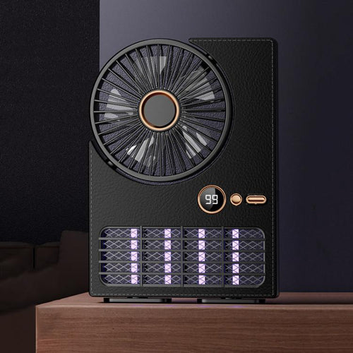 2-in-1 Haushalts-Elektrofan Moskito-Killer-Lampe LED Digital Schreibtischventilator, Farbe: Stecker Schwarz | Karnz