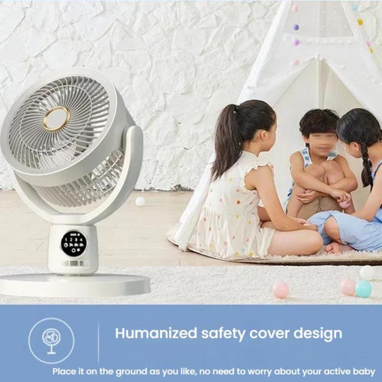 Luftzirkulationsventilator Turbo Licht Konvektionsstandventilator mit Fernbedienung Timer Bodenventilator, Stil: Wiederaufladbar | Karnz