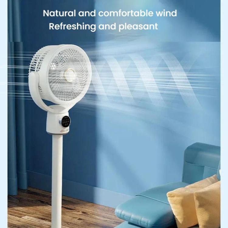 Luftzirkulationsventilator Turbo Licht Konvektionsstandventilator mit Fernbedienung Timer Bodenventilator, Stil: Wiederaufladbar | Karnz