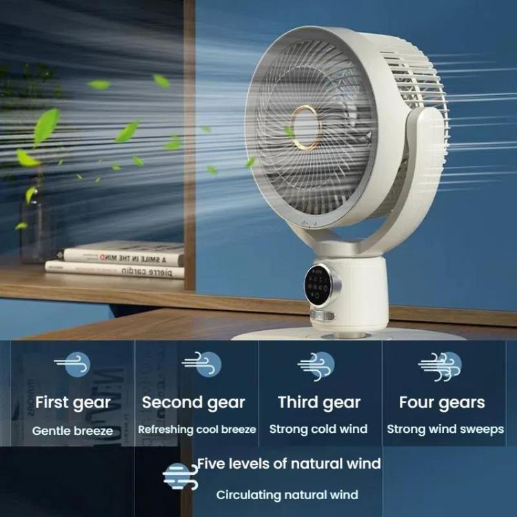 Luftzirkulationsventilator Turbo Licht Konvektionsstandventilator mit Fernbedienung Timer Bodenventilator, Stil: Wiederaufladbar | Karnz