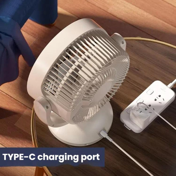 USB Luftzirkulationsventilator Büro Desktop Kleiner Ventilator, Stil: Wiederaufladbar | Karnz