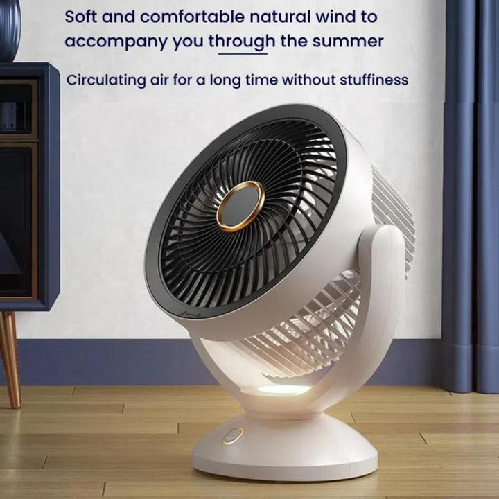 USB Luftzirkulationsventilator Büro Desktop Kleiner Ventilator, Stil: Wiederaufladbar | Karnz