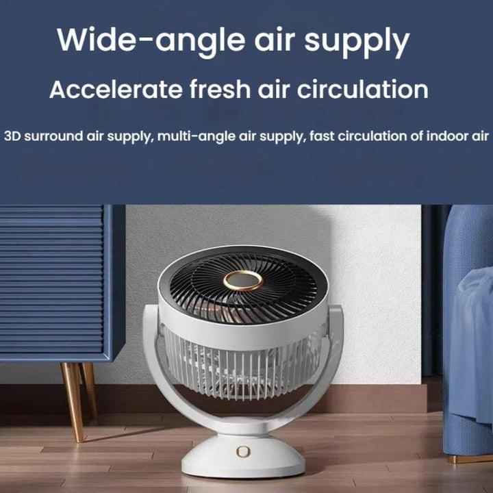 USB Luftzirkulationsventilator Büro Desktop Kleiner Ventilator, Stil: Wiederaufladbar | Karnz
