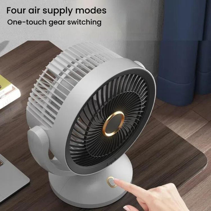 USB Luftzirkulationsventilator Büro Desktop Kleiner Ventilator, Stil: Wiederaufladbar | Karnz